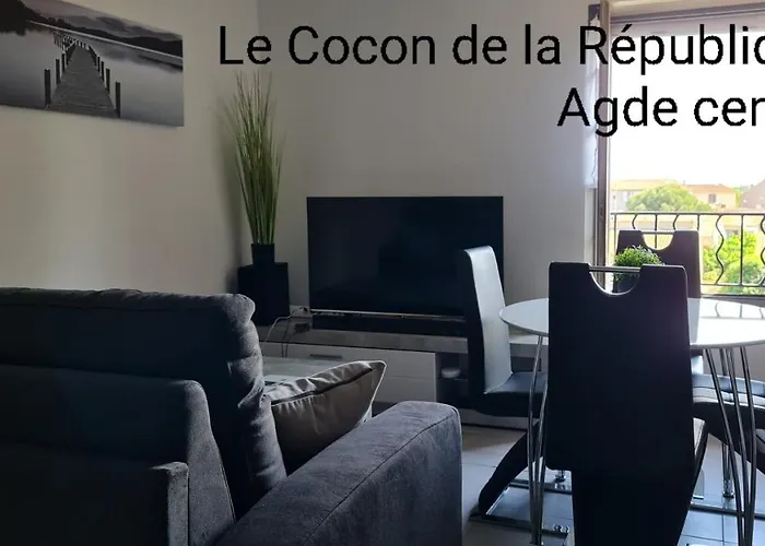 Le Cocon De La Republique T3 Mezzanine Belle Vue Plein Sud Sans Vis A Vis Dans Une Petite Residence Tres Calme Agde Centre
